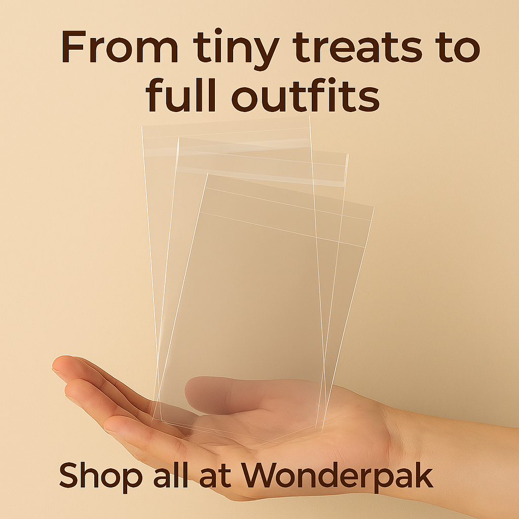 400 Clear Cello Bag Resealable OPP Packaging CHOOSE your size